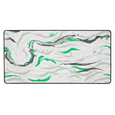 Aqua Brush Light Green Mousepad 16x32