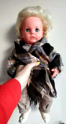 Vintage Schildkrot Puppe, Germany, weicher Oberkörper