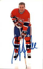 Sylvain Lefebvre Signed Montreal Canadiens Issued 4x6 Photo