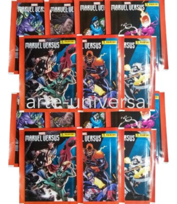 50 PACKS 250 stickers 50 cards Panini MARVEL VERSUS Sticker Card Collection 2021