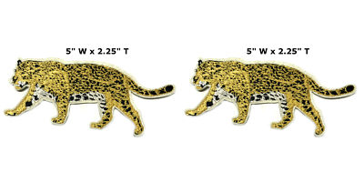 Jaguar Patch Embroidered Iron-on Applique Wild Animals Big Cats ...
