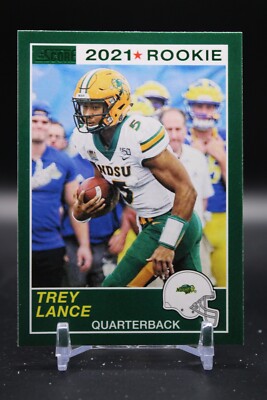 Trey Lance, North Dakota State Bison, 2021 Score Draft Picks, Rookie, #60