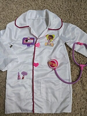 Disney Doc McStuffins Halloween Costume Sz 4-6x 2pc Jacket