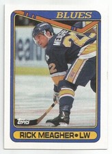 RICK MEAGHER 1990-91 TOPPS CARD NM-MT+ CONDITION