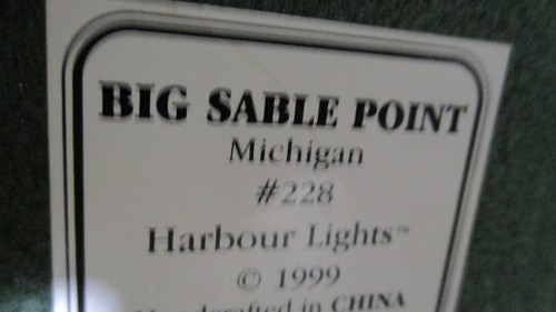 Harbour Lights BIG SABLE POINT, MI #228 LIGHTHOUSE SCULPTURE / FIGURINE~ BOX COA - Picture 5 of 8