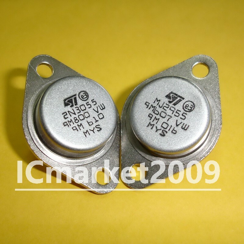 5 Pairs 2N3055 + MJ2955 TO-3 15A 60V Complementary Silicon Power