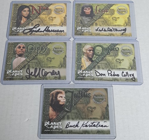PLANET OF THE APES ARCHIVES AUTOGRAPH SET (5) - Picture 1 of 6