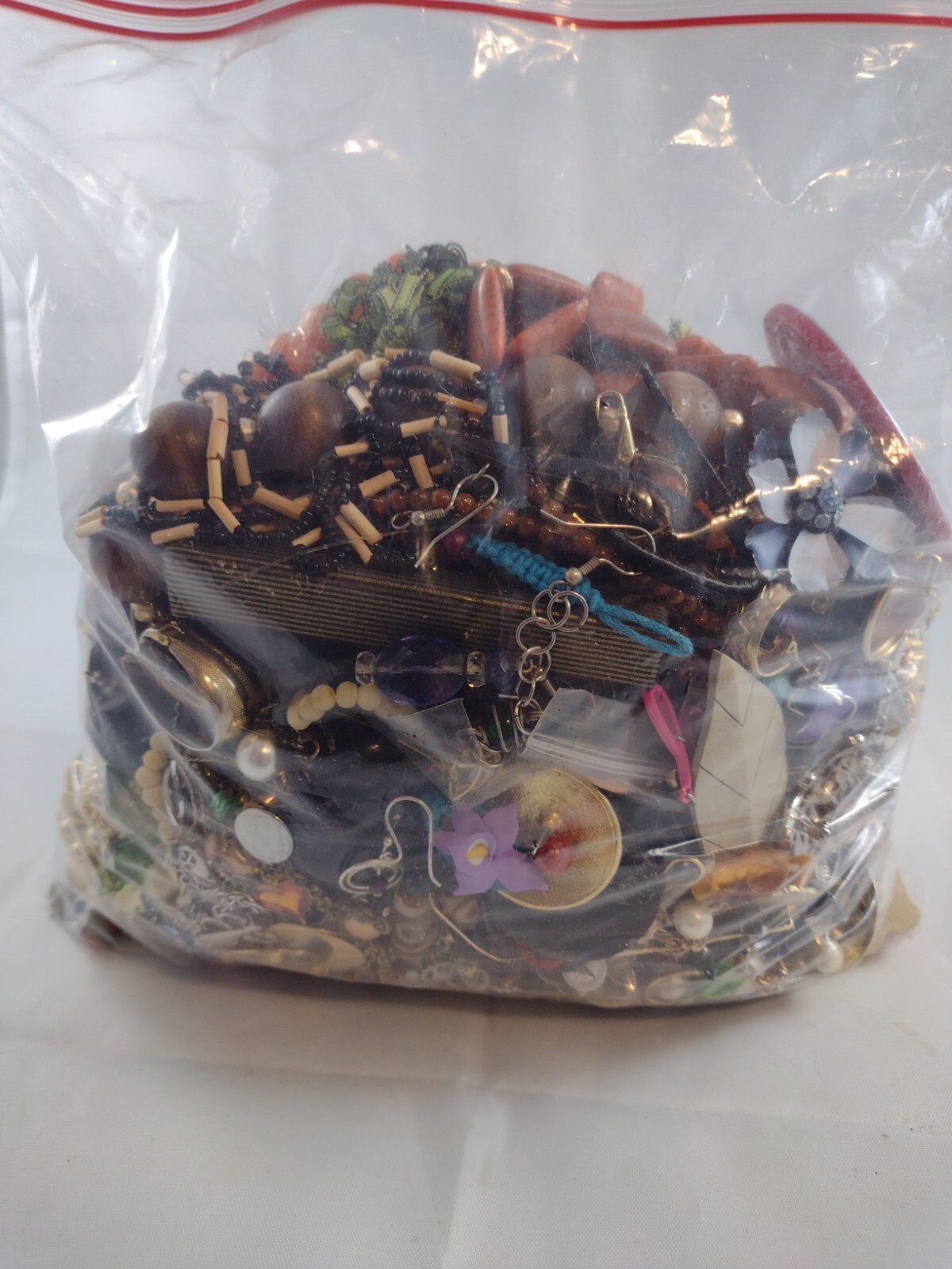 5 Pound Used Costume Jewelry Lot for Crafting Vintage to Now Some