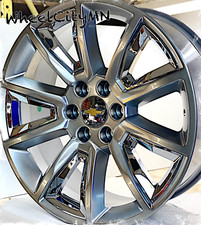 22 Hyper Silver Chrome Chevy Silverado Tahoe Suburban Ltz 5696 Wheels 6x5.5 24