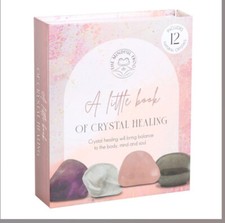 Box Of 12 Natural Healing Crystals For Balance To Body & Mind With Storage Bag