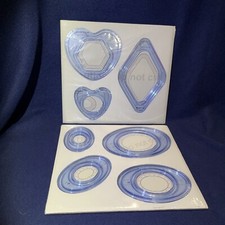 New CREATIVE MEMORIES LOT OF 2 CUSTOM CUTTING PATTERNS GEMSTONE and OVAL 7