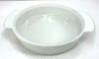 Vintage Fire King Milk Glass Pie Pan Dish 9" Plate Ribbed Sides White #1429 USA