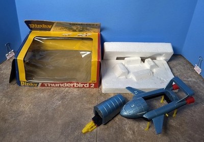 Dinky Toys 101 Thunderbirds 2 & 4,Original, Rare , Metallic Blue
