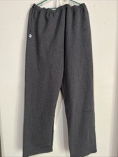 New Russell Athletic Gray Sweatpants Open Bottom Pants Mens 3XL Athletic Fit