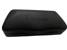 Balenciaga Authenticated Eyeglasses Black Hard BIG Case and Cleaning Cloth, new