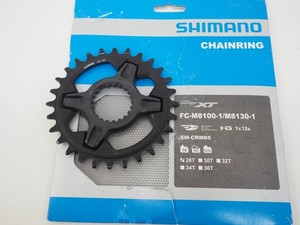 NEW! Shimano Deore XT Front Chainring FC-M8100-1 12 Speed 28 Tooth SM-CRM85