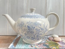 BURLEIGH POTTERY Blue Asiatic Pheasant 1.5 pt Teapot (800ml) UNUSED RRP £164
