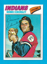 1977 Topps #525 Dennis Eckersley NM NM+ HOF Cleveland Indians