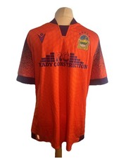 Linfield 2024/25 Away Football Shirt Macron Orange Size XL Soccer Jersey