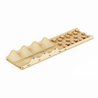 Fastrax Holzbrett Kletterstütze unebene Bahn 180 x 680 x 55 mm