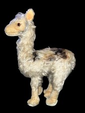 Vintage Steiff Llama long pile Mohair Glass Eyes 10.5 No Tag