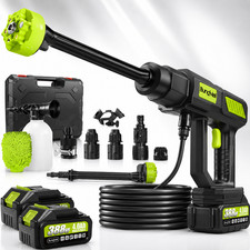 6-in-1 Akku Hochdruckreiniger  Wasser Druckreiniger Spritzpistole mit 1/2x 4.0Ah
