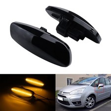 1 Paar Schwarz Linse LED Seitenblinker Blinker für Peugeot 3008 I 0U,Citroën DS4