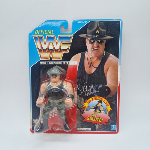 WWF Hasbro Sgt. Slaughter MOC Wrestling Figure US ...