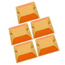 5 Pcs Single Sided Reflective Road Markers Plastic Raised For Driveway Safety