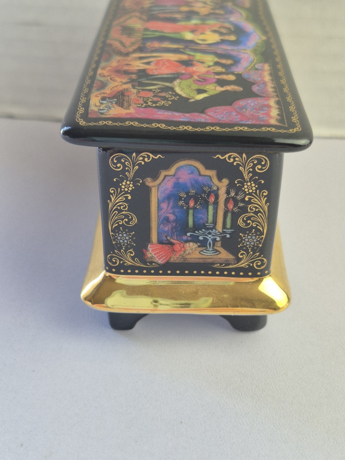 Nutcracker Russian Ballet Music Box Ardleigh Elliott Sons 1991 Heirloom Trinket