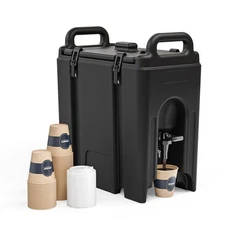 2.5 Gallons Insulated Beverage Dispenser, Cold and Hot Drink Dispenser