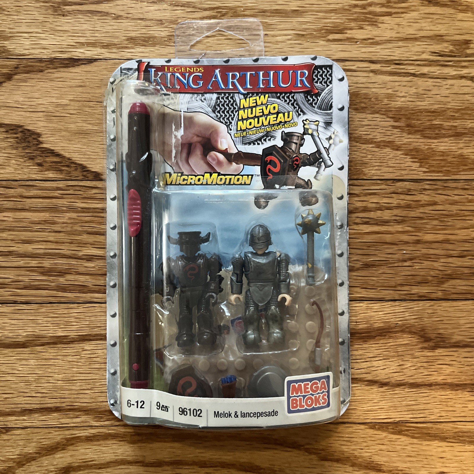 Mega Bloks King Arthur Micro Motion Action Figures Set 96102 Melok & Lancepesade