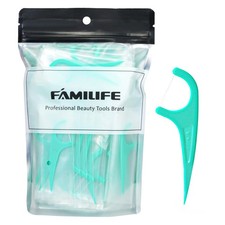 FAMILIFE 100 Foot (Pack of 1), Mint Floss(100 Count Individually Wrapped) 