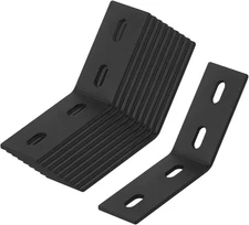 10 Pcs Flush Inside 45 Degree Angle Bracket 3" x 1-1/2" x 3" Slotted Corner B...