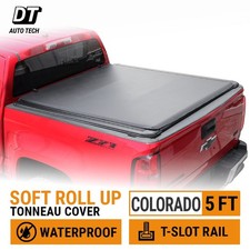 Soft Roll-up Tonneau Cover With T-slot Channel For 2014-2026 Chevy Colorado 5ft