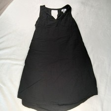 Old Navy Black Sleeveless Dress Size Small Petite SP Tank Shift Cutout Back