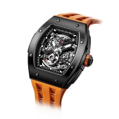 FedEx:Tsar Bomba Elemental Automatic Watch  Skeleton Mechanical TB8228A-02 New