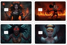 Disney Demon ATM DEBIT CREDIT CARD Skin Sticker Snow Princess Mickey Halloween