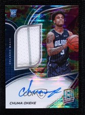 2019-20 Panini Spectra Rookie Jersey Celestial Prizm 40/99 Chuma Okeke Auto 0gt4