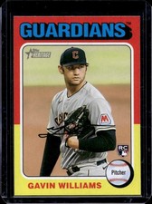 2024 Topps Heritage Gavin Williams Color Swap Variation RC #489b Guardians