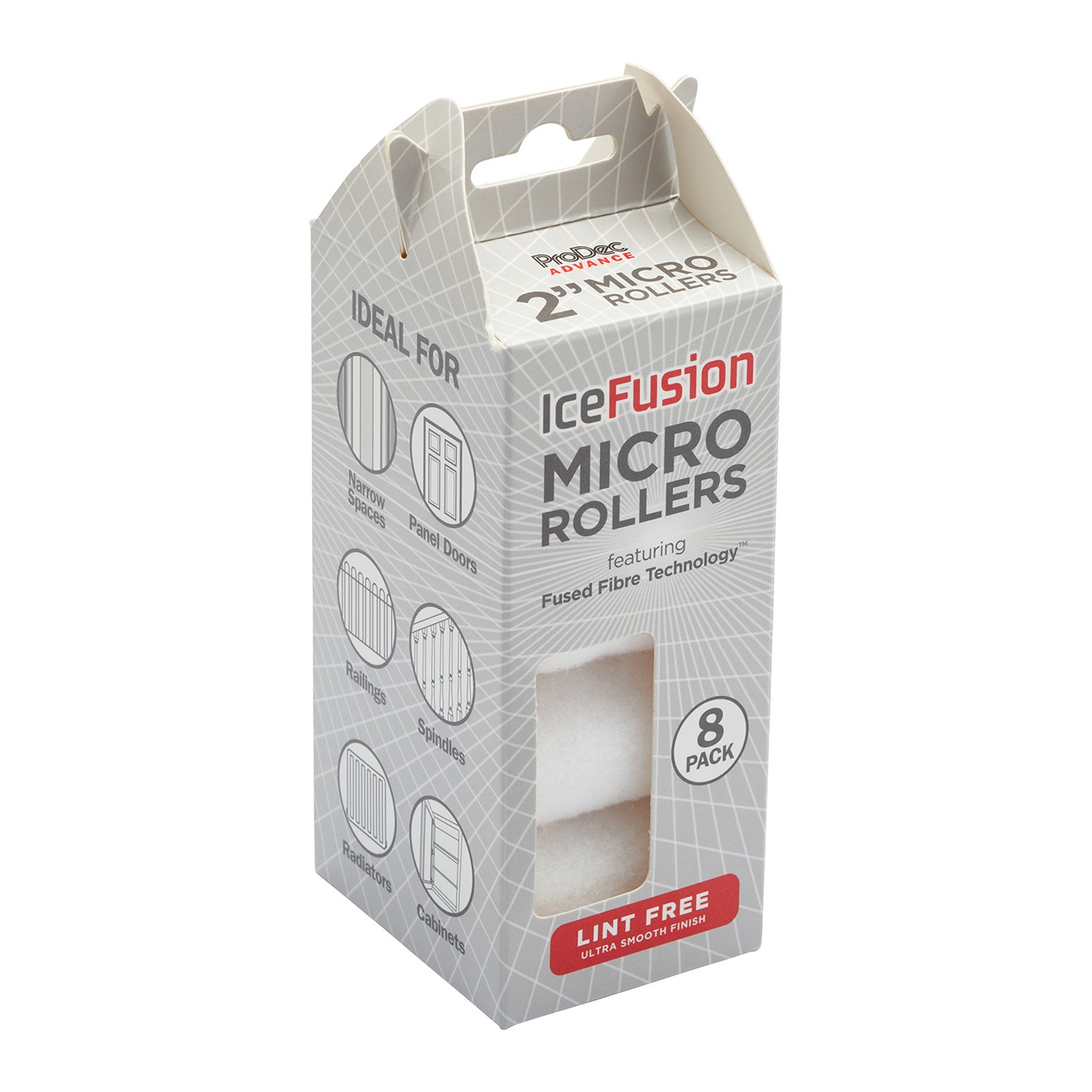 ProDec Advance 8 Pack Ice Fusion 2"" Micro Rollers