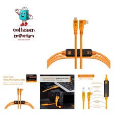 TetherPro Optima 10Gbps Gen 2 USB-C, 15' 4.6m, Straight to Right