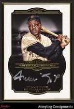 2014 Topps Museum Collection Framed Gold Willie Mays ON CARD AUTO 01/15 GIANTS