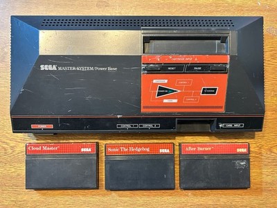 SEGA Master System Console Sonic After Burner Cloud Master Tested Y0015
