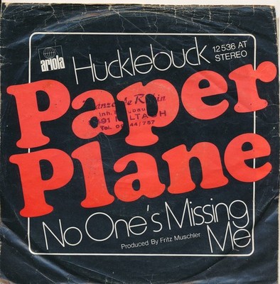 Hucklebuck - Paper Plane - Single 7'' Vinyl 208/03