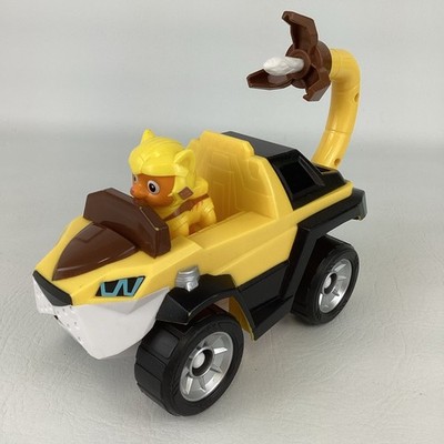 Paw Patrol Cat Pack Car Leo Action Figure Deluxe Lion Roar Vehicle Toy Launcher