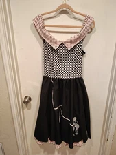 Forum Novelties Women's 1950's Retro Poodle Skirt Dress Sz M/L Halloween Costume