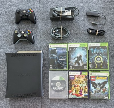 Microsoft Xbox 360 Elite 120GB Console Bundle 2 Controllers 7 Games Tested