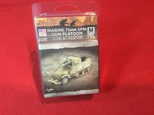 Flames of War US103 Marine 75mm SPM Gun Platoon (2 Guns), New