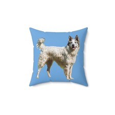 Pyrenean Shepherd Spun Polyester Square Throw Pillow